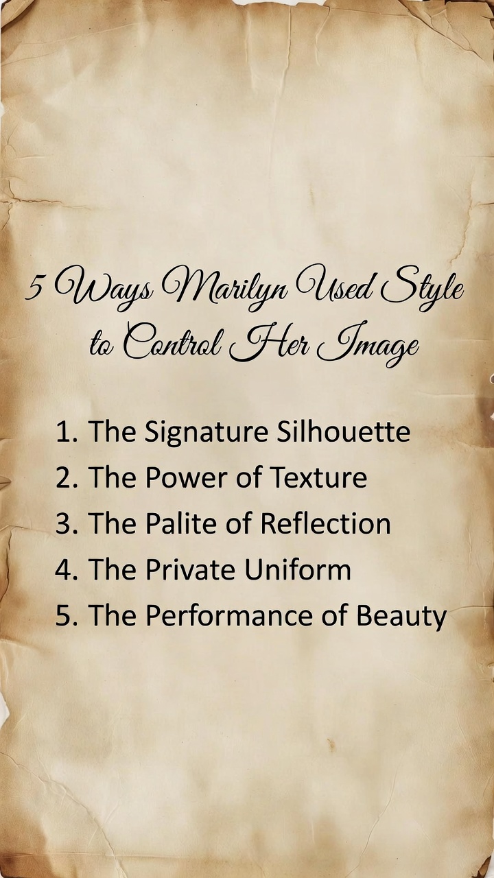 Understanding the strategy behind the Marilyn Monroe style.