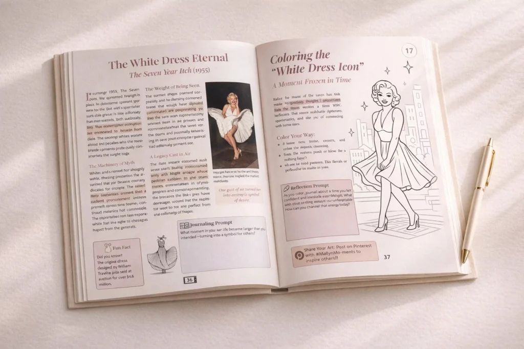 Marilyn Monroe activity book