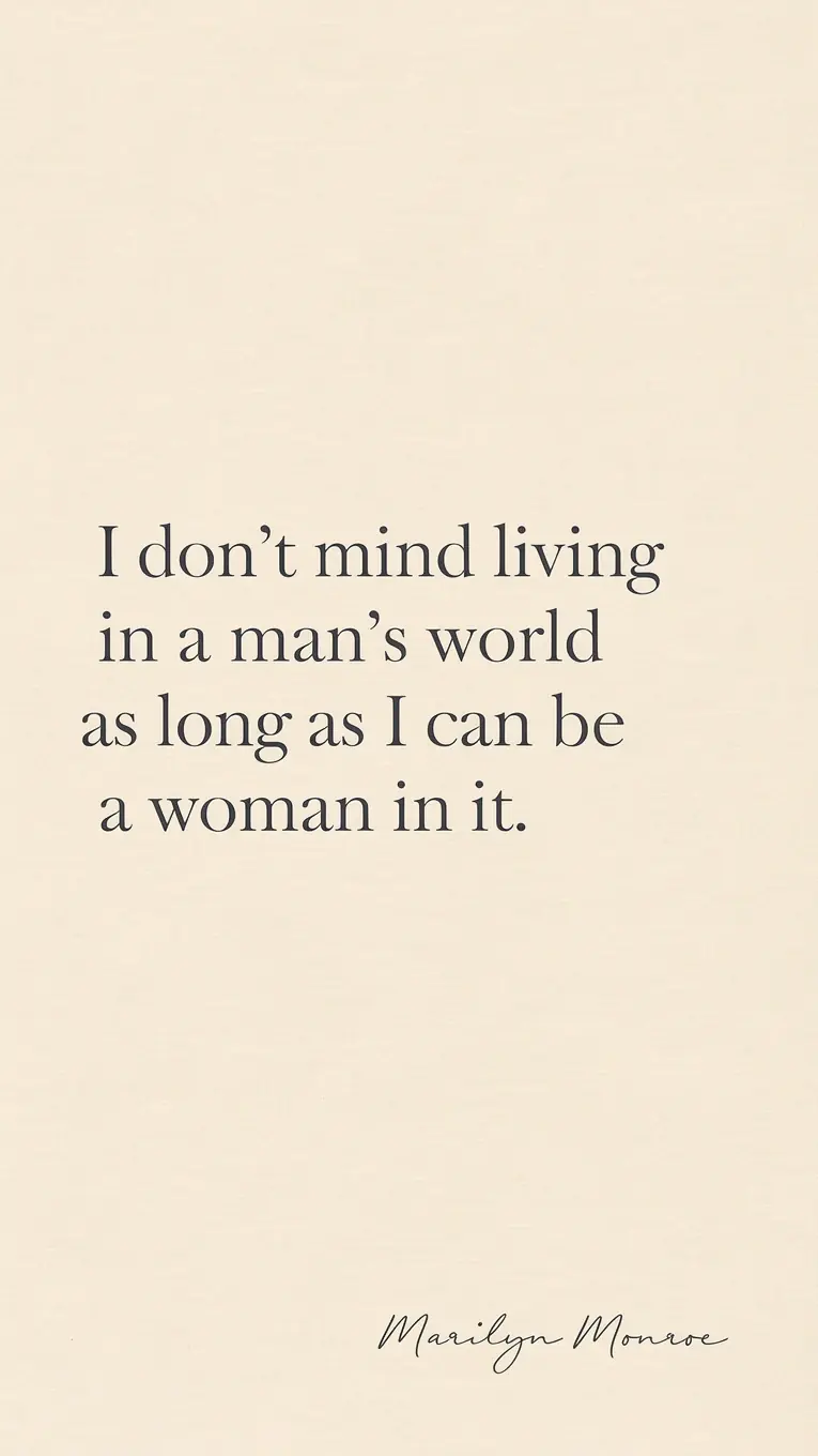 Reclaiming feminine power without compromise. Explore the intelligence and confidence behind Marilyn Monroe's most famous words.