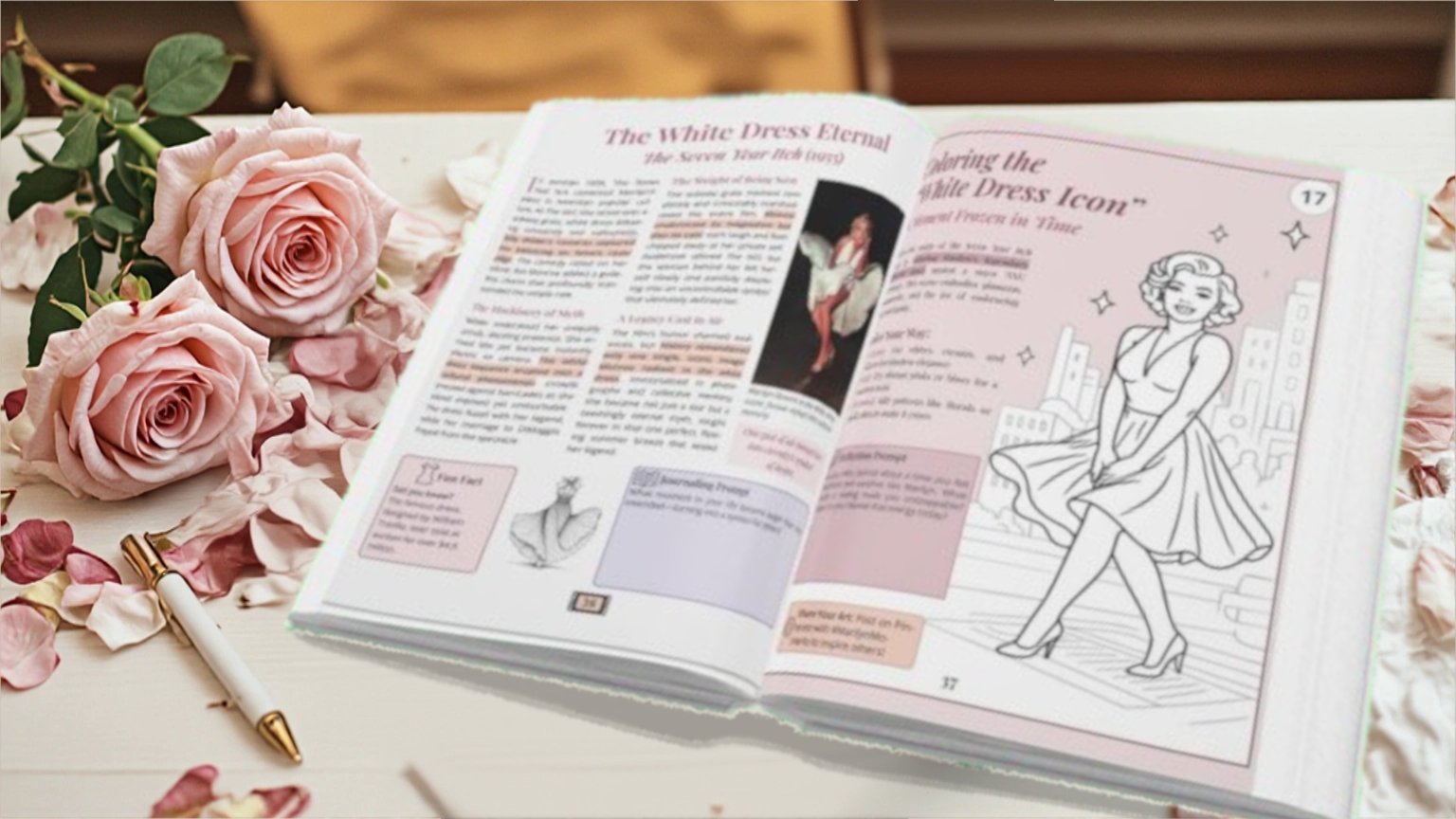 Inside a Marilyn-Inspired Activity Book for Reflection and Creativity