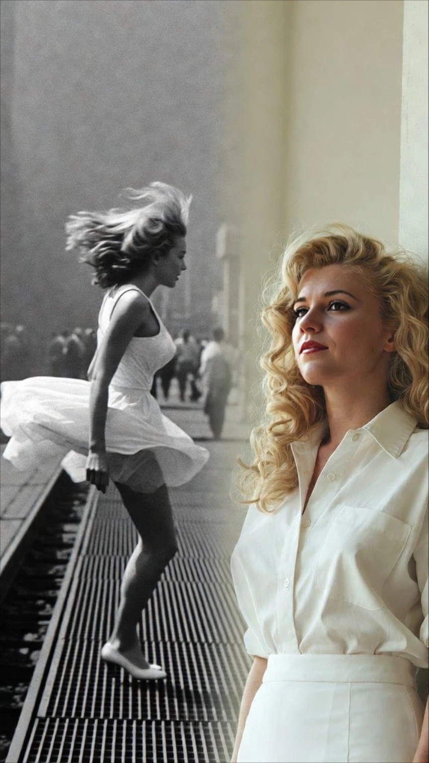 Connecting the Marilyn Monroe white dress to modern feminine agency.