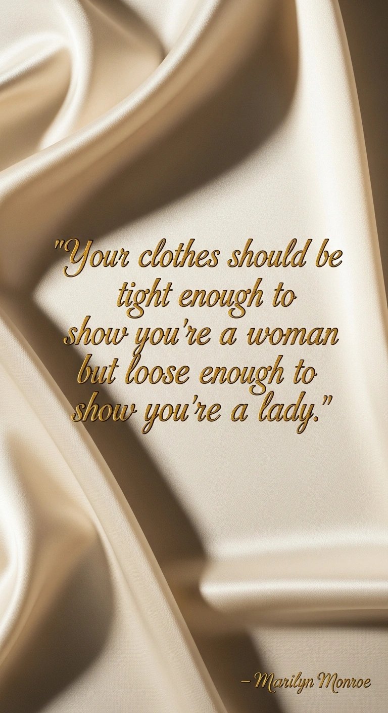 Elegance is a balance. Explore Marilyn’s personal style guide and how her words still shape fashion and femininity today.